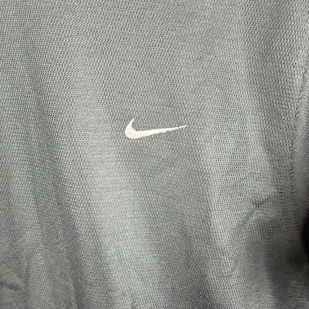 Nike Shirt Mens Medium M Black Short Sleeve Performance Athletic Pique Running